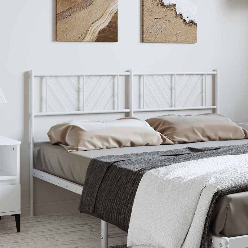 Metal Headboard White 152 cm Queen Payday Deals