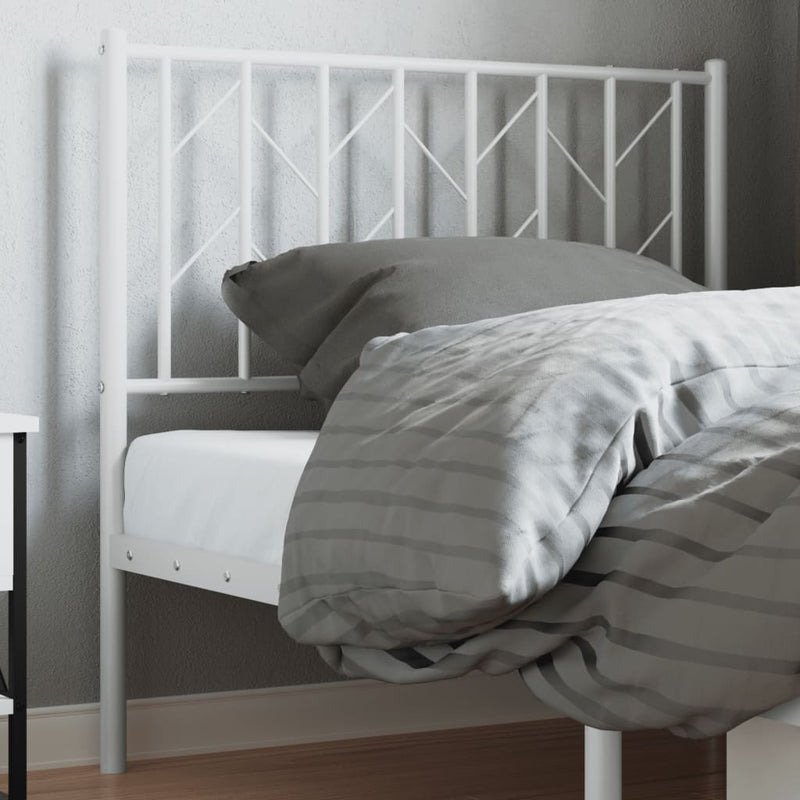 Metal Headboard White 90 cm Payday Deals