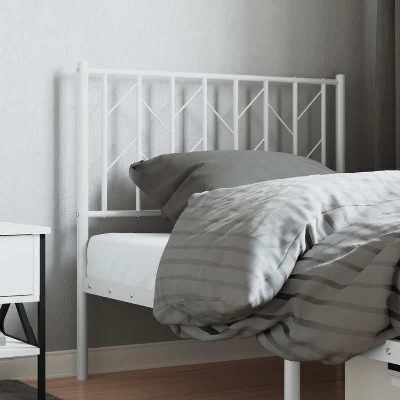 Metal Headboard White 90 cm Payday Deals