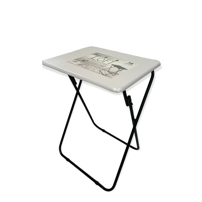 Metal MDF Folding Table Foldable Laptop PC Collapsible Study Desk 48cm x 38cm Payday Deals