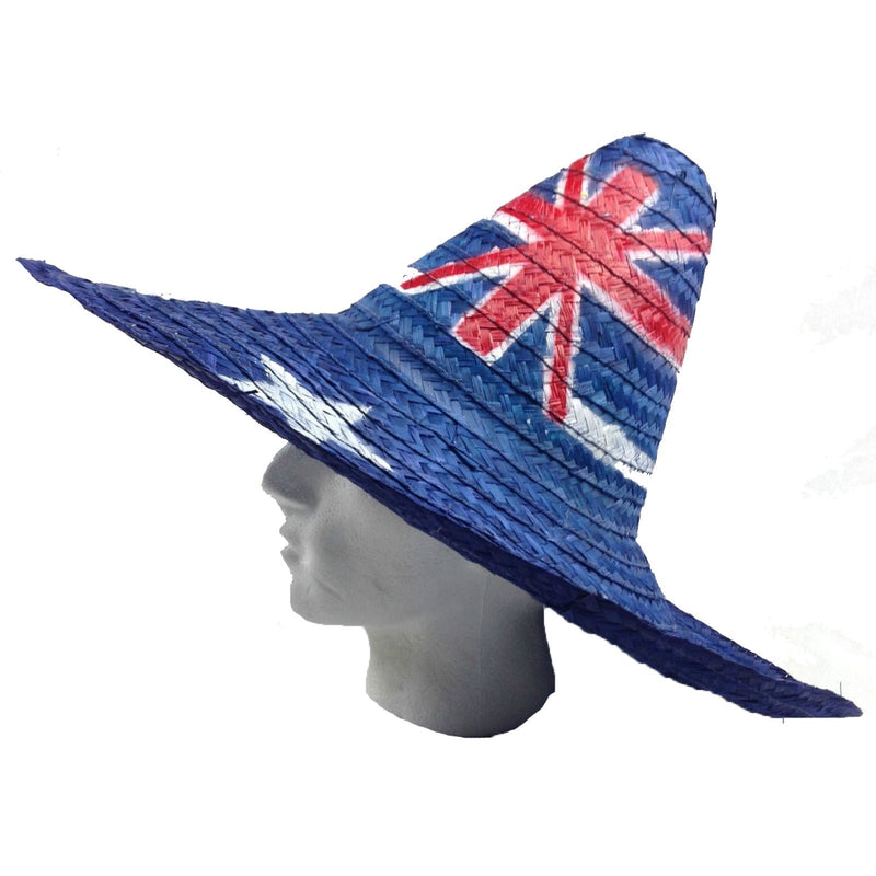 Mexican SOMBRERO Hat w Australian Aussie Flag Design Party Costume 55cm Payday Deals