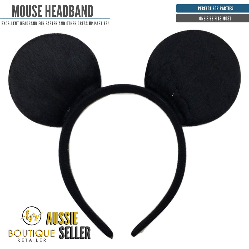 Mickey Minnie Mouse Headband Costume Halloween Party Hair Head Band - Black Payday Deals