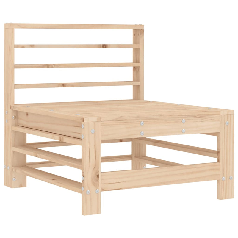 Middle Sofa with Cushions Solid Wood Pine Payday Deals