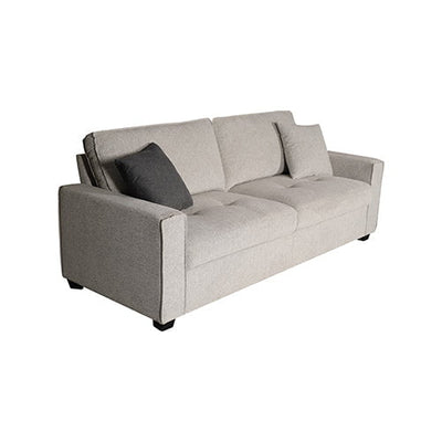 Milano 3 Seater Sofa Set Polyester Fabric Multilayer Two Pillows Attached Individual Pocket Spring Payday Deals