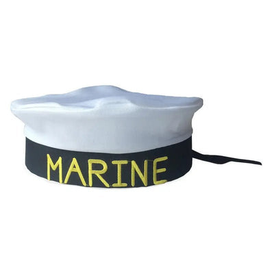 Mini Sailor Cap Hat for Party Costume - White/Black Payday Deals