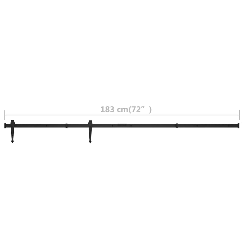 Mini Sliding Cabinet Door Kit Carbon Steel 183 cm Payday Deals