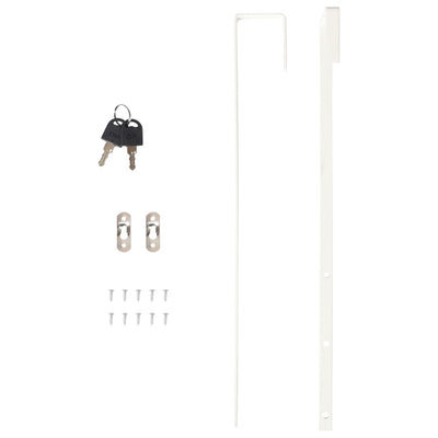 Mirror Jewellery Cabinet Wall Mounted White 30x8.5x67 cm Payday Deals