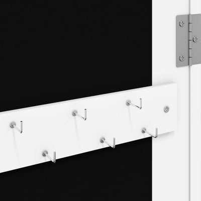 Mirror Jewellery Cabinet with LED Lights Wall Mounted White Payday Deals