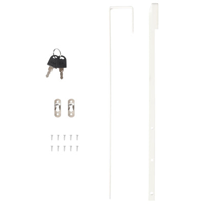 Mirror Jewellery Cabinet with LED Lights Wall Mounted White Payday Deals