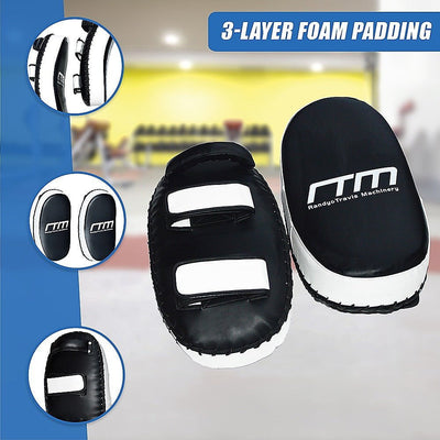 MMA Kick Boxing Pads Curved Strike Shield Punching Bag Focus Arm Muay Thai Payday Deals