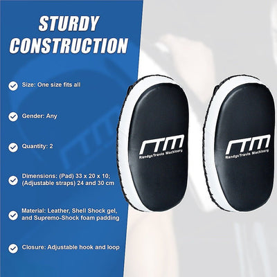 MMA Kick Boxing Pads Curved Strike Shield Punching Bag Focus Arm Muay Thai Payday Deals