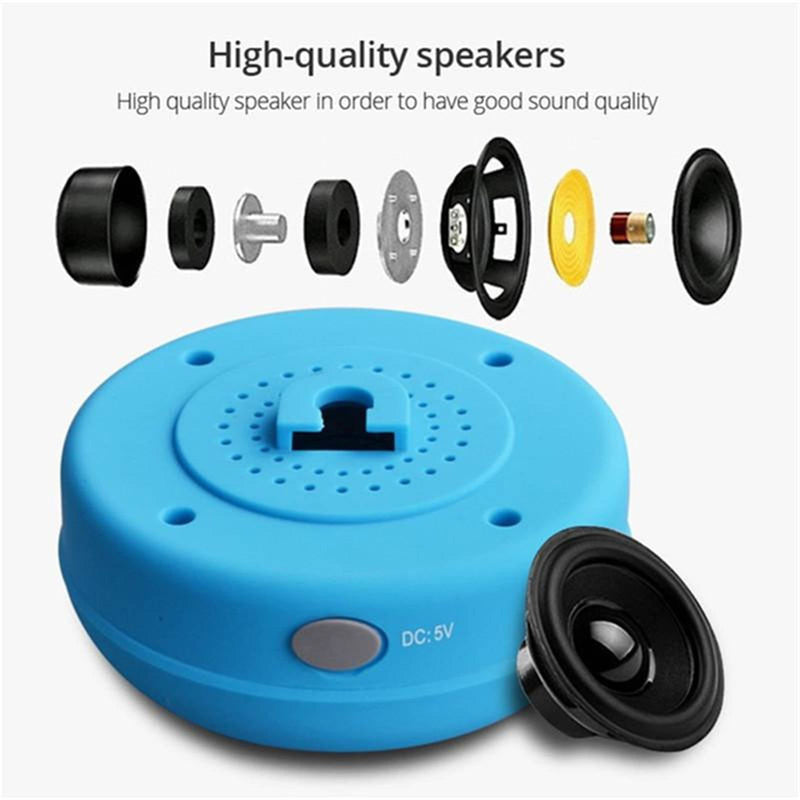 Mobax Mini Portable Large Suction Cup Bluetooth Speaker Stereo Music Outdoor White Payday Deals