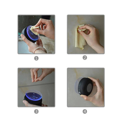 Mobax Mini Portable Large Suction Cup Bluetooth Speaker Stereo Music Outdoor White Payday Deals