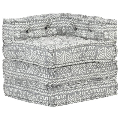 Modular Pouffe Light Grey Fabric Payday Deals