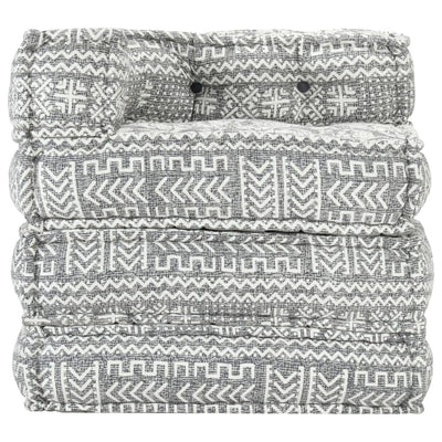 Modular Pouffe Light Grey Fabric Payday Deals