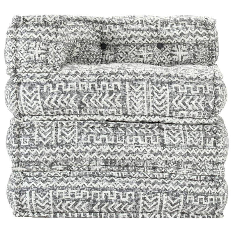 Modular Pouffe Light Grey Fabric Payday Deals