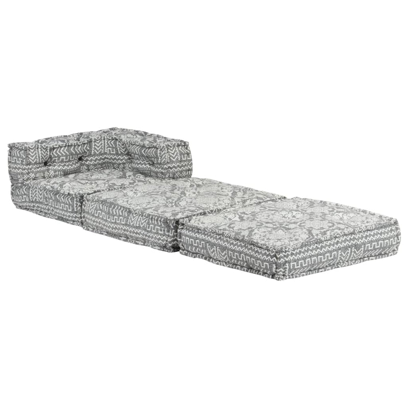 Modular Pouffe Light Grey Fabric Payday Deals