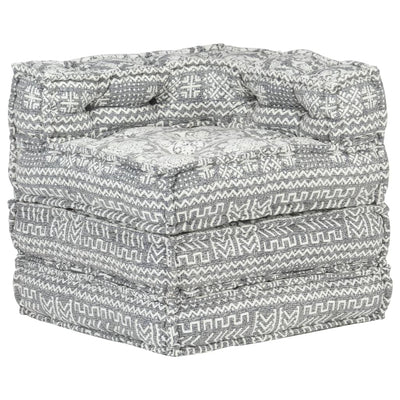 Modular Pouffe Light Grey Fabric Payday Deals