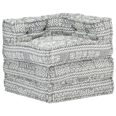 Modular Pouffe Light Grey Fabric Payday Deals