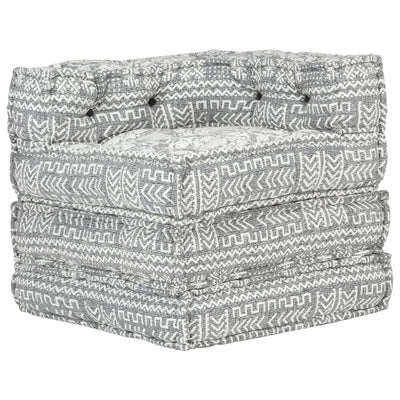 Modular Pouffe Light Grey Fabric Payday Deals