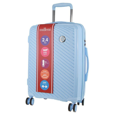Monaco Hardshell 3-Piece Luggage Bag Set Travel Suitcase - Blue Payday Deals