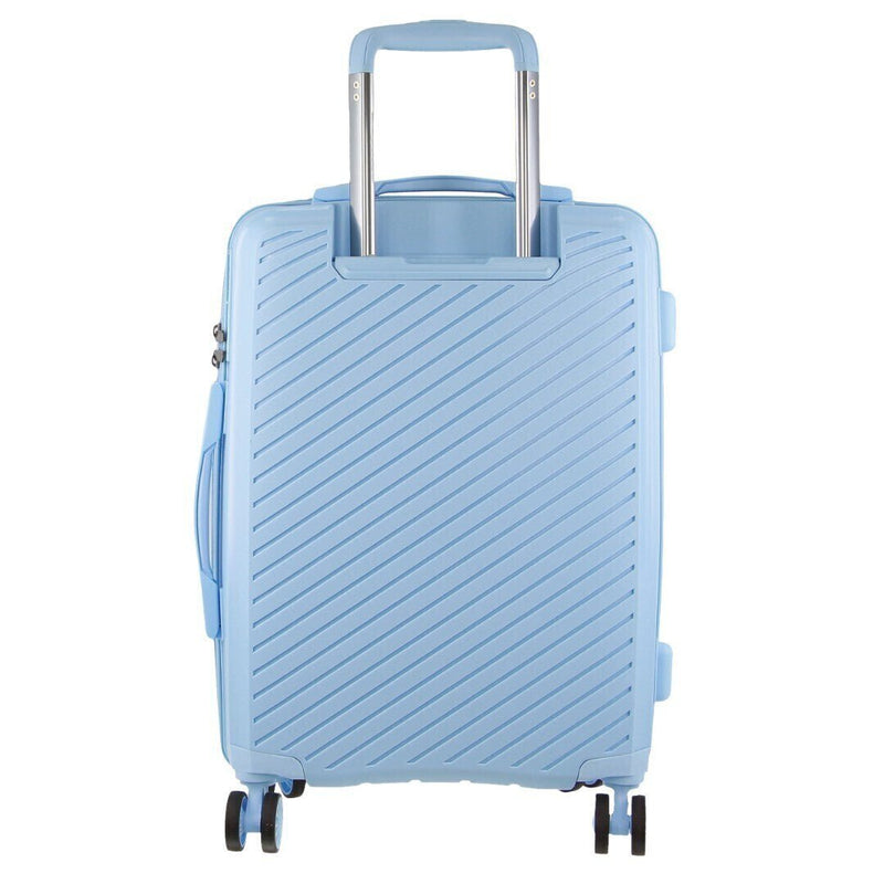 Monaco Hardshell 3-Piece Luggage Bag Set Travel Suitcase - Blue Payday Deals