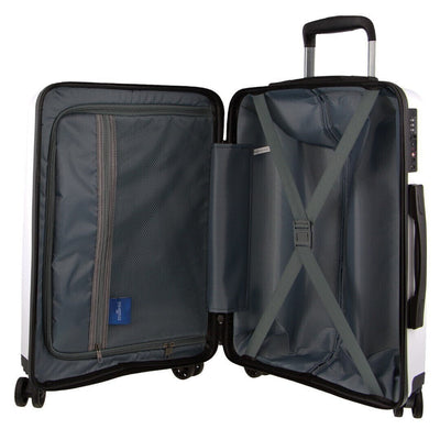 Monaco Hardshell 3-Piece Luggage Bag Set Travel Suitcase - White Payday Deals