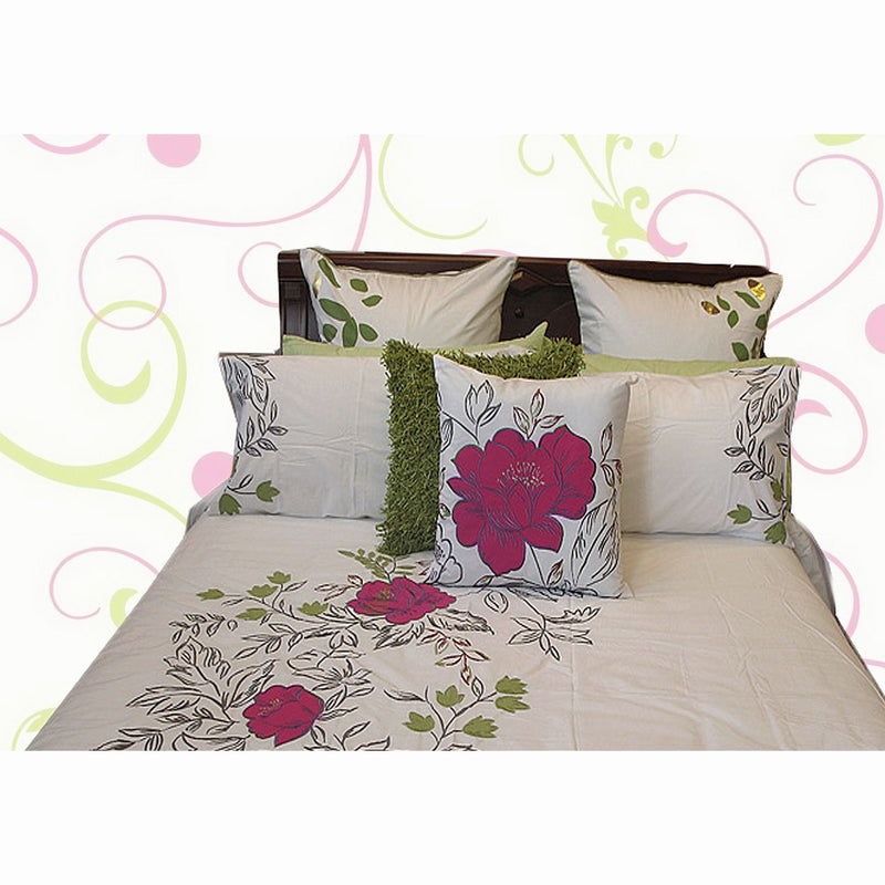 Monique Embroidery Quilt Cover Set KING Payday Deals