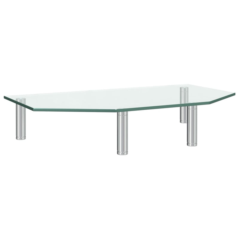 Monitor Stand 45x26x8.6 cm Transparent Glass Payday Deals