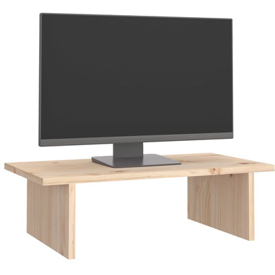 Monitor Stand 50x27x15 cm Solid Wood Pine Payday Deals