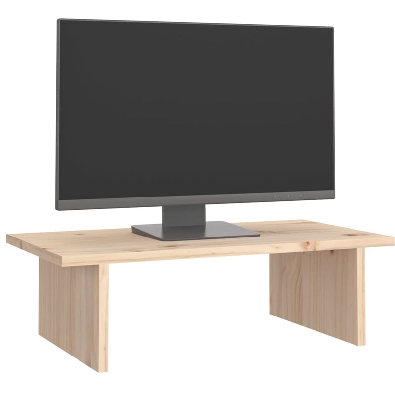 Monitor Stand 50x27x15 cm Solid Wood Pine Payday Deals