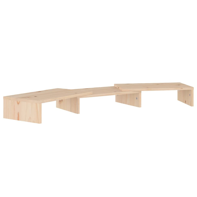Monitor Stand 80x24x10.5 cm Solid Wood Pine Payday Deals