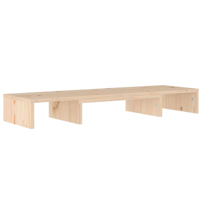 Monitor Stand 80x24x10.5 cm Solid Wood Pine Payday Deals
