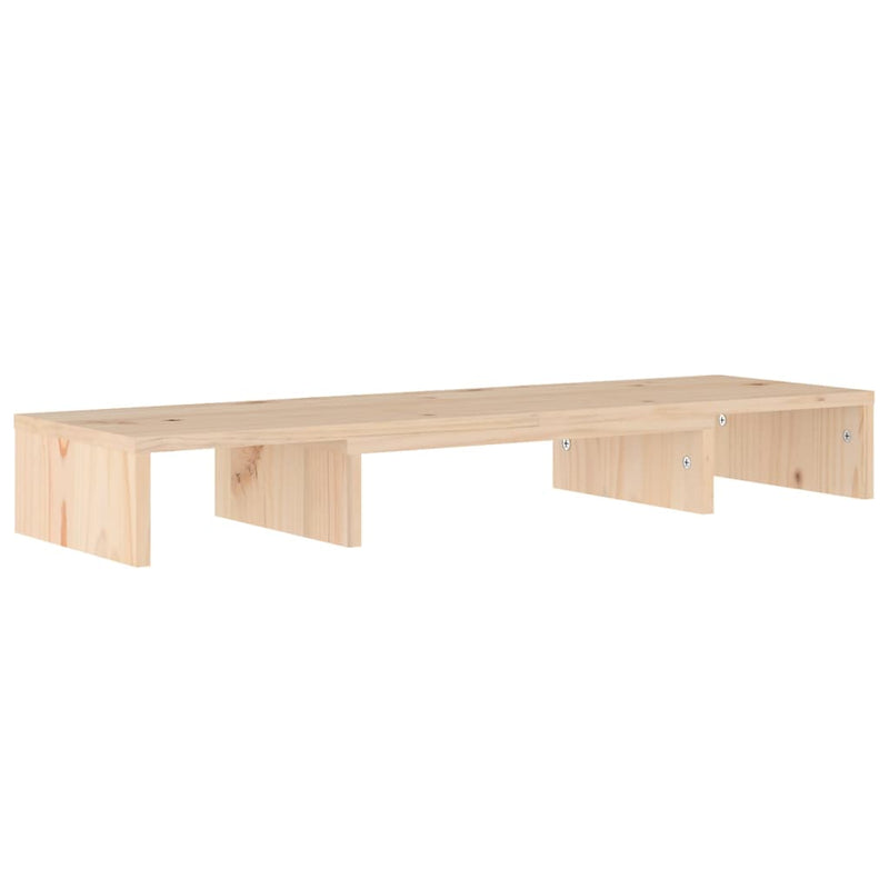 Monitor Stand 80x24x10.5 cm Solid Wood Pine Payday Deals