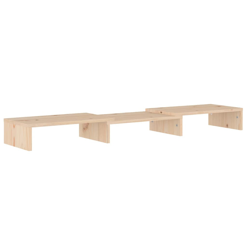 Monitor Stand 80x24x10.5 cm Solid Wood Pine Payday Deals