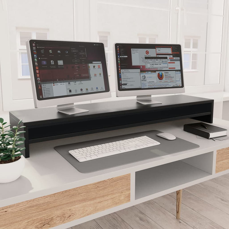 Monitor Stand Black 100x24x13 cm Engineered Wood Payday Deals