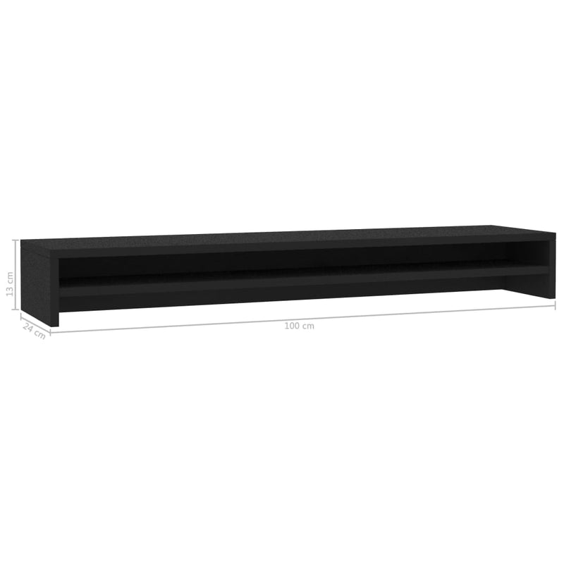 Monitor Stand Black 100x24x13 cm Engineered Wood Payday Deals