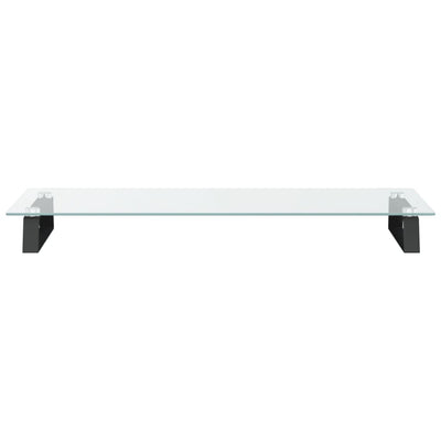 Monitor Stand Black 80x35x8 cm Tempered Glass and Metal Payday Deals