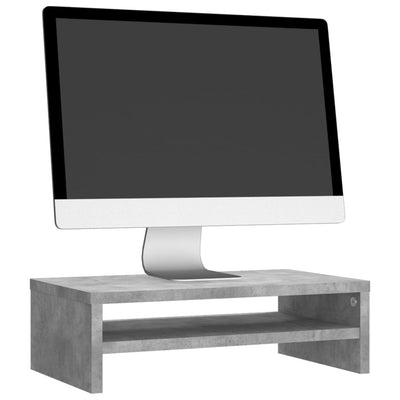Monitor Stand Concrete Grey 42x24x13 cm Engineered Wood Payday Deals