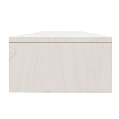 Monitor Stand White 100x24x13 cm Solid Wood Pine Payday Deals