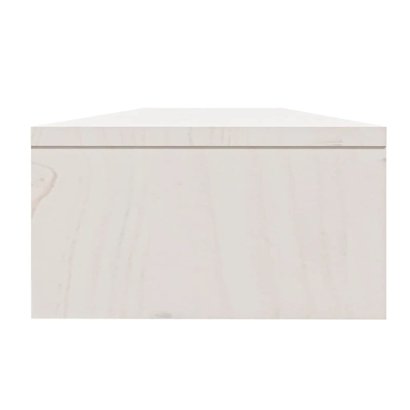 Monitor Stand White 100x24x13 cm Solid Wood Pine Payday Deals