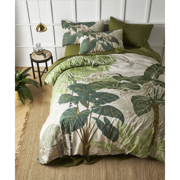 Monkey Palms Printed Quilt Cover Set by Accessorize King Payday Deals