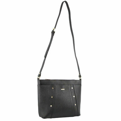 Morrissey Italian Genuine Leather Bag Cross Body Handbag Ladies iPad - Black Payday Deals