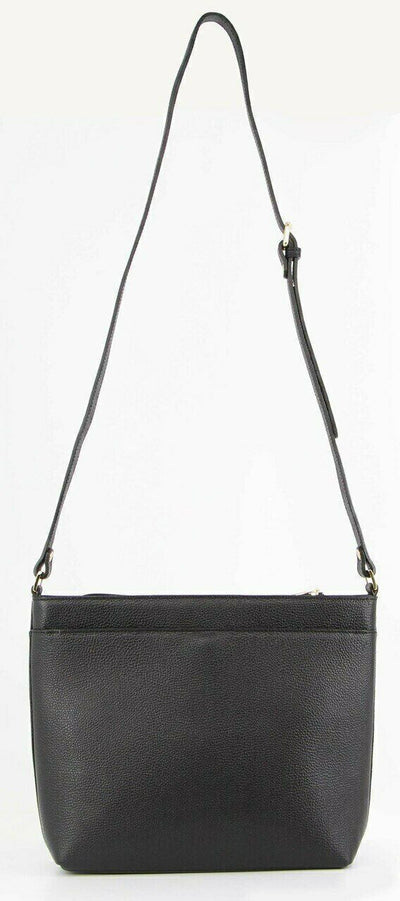 Morrissey Italian Genuine Leather Bag Cross Body Handbag Ladies iPad - Black Payday Deals