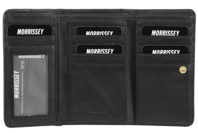 Morrissey Womens Card Holder Leather Wallet Coin Clutch Purse Organizer Cute Girl Ladies - Navy