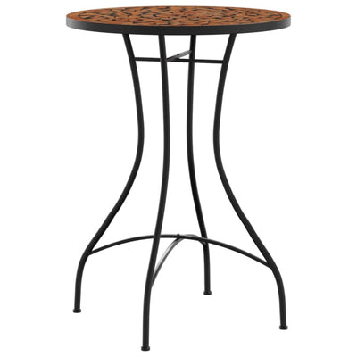 Mosaic Bistro Set Terracotta Iron and Ceramic Payday Deals