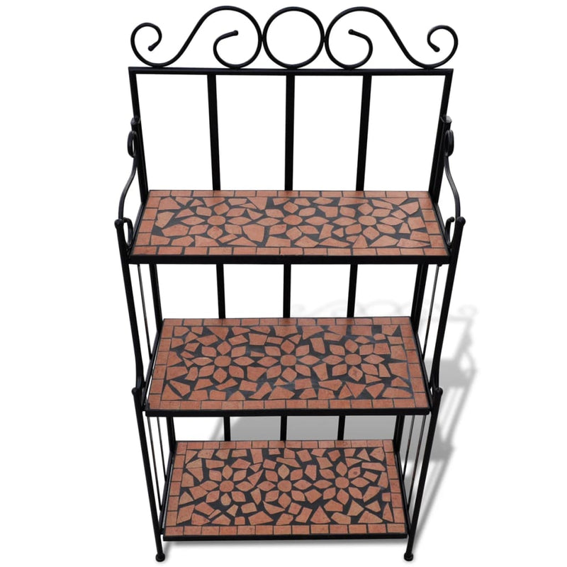Mosaic Plant Stand Terracotta Payday Deals