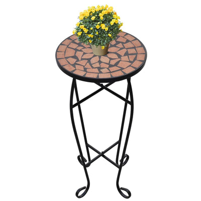 Mosaic Side Table Plant Table Terracotta Payday Deals