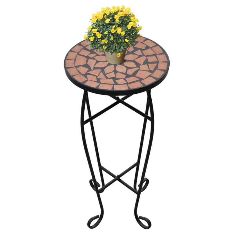 Mosaic Side Table Plant Table Terracotta Payday Deals