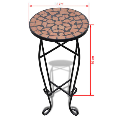 Mosaic Side Table Plant Table Terracotta Payday Deals